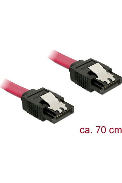 DELOCK 7-πιν SATA III - 7-πιν SATA III 70 εκ. Κόκκινο