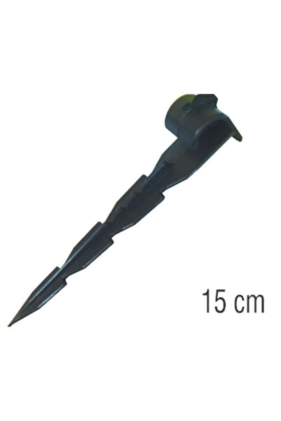 Üzümcü 15 CM SULAMA DAMLAMA KAZIK KISA BORU SABİTLEME - 1 PAKET 25 ADET