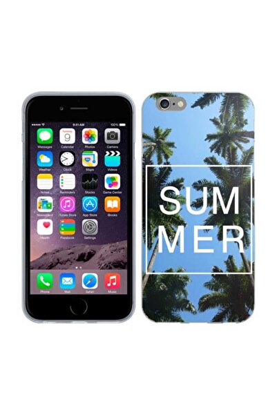OEM Husa compatibila cu Apple iPhone 6S, iPhone 6 Silicon Gel Tpu Model Summer