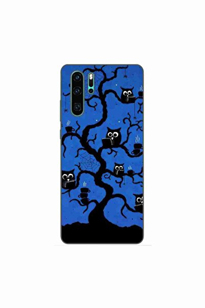 OEM Husa compatibila cu Huawei P30 Pro Silicon Gel Tpu Model Halloween Tree Owls