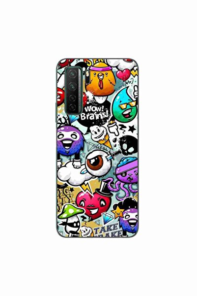 OEM Husa compatibila cu Huawei P40 Lite 5G Silicon Gel Tpu Model Pop Art Graf...