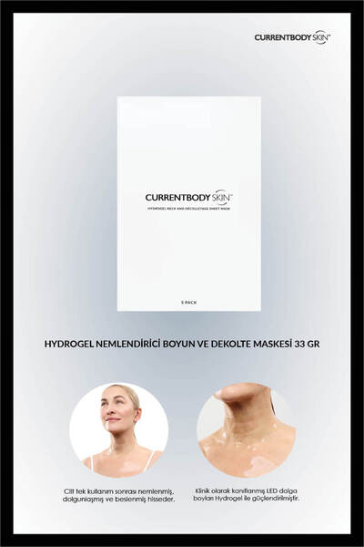 CurrentBody Skin Hydrogel Nemlendirici Boyun ve Dekolte Maskesi 5 Paket