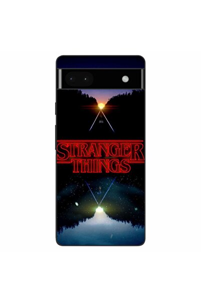 OEM Husa compatibila cu Google Pixel 6A Silicon Gel Tpu Model Stranger Things...