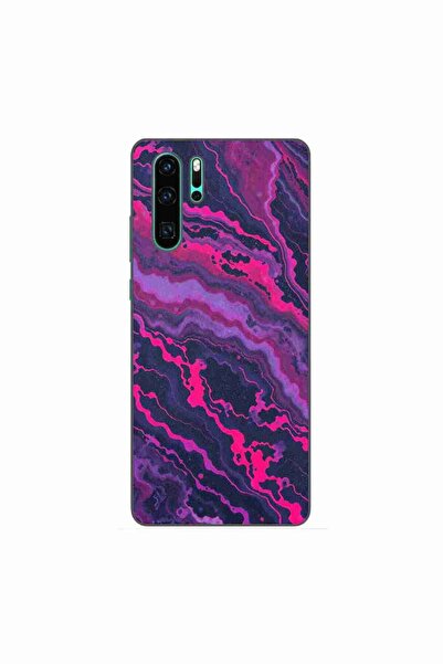 OEM Husa compatibila cu Huawei P30 Pro Silicon Gel Tpu Model Midnight Rose Ma...