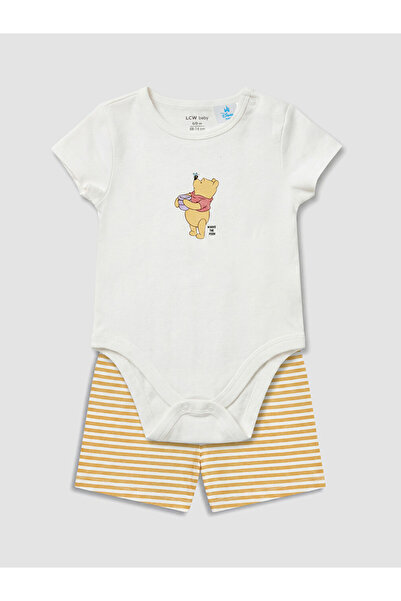 LC Waikiki Rmz Gi̇yi̇m Farkiyla Winnie the Pooh Printed Baby Boy Set
