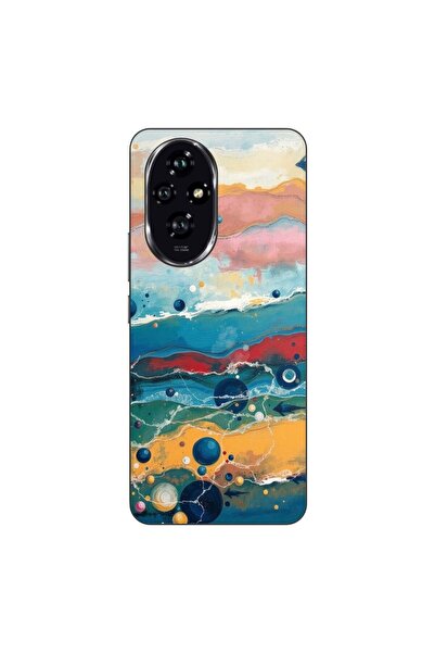 OEM Θήκη συμβατή με Honor 200 από σιλικόνη gel TPU με ζωγραφισμένο σχέδιο υδά...