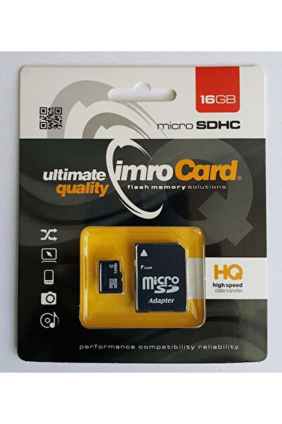 Imro microSDHC 16GB U1 UHS-I με Αντάπτορα