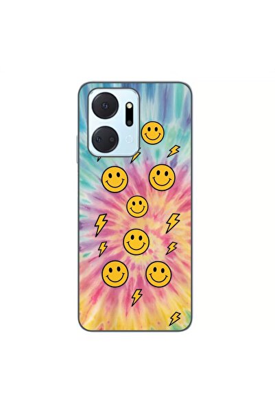 OEM Husa compatibila cu Honor X7a Silicon Gel Tpu Model Retro Smiley Faces