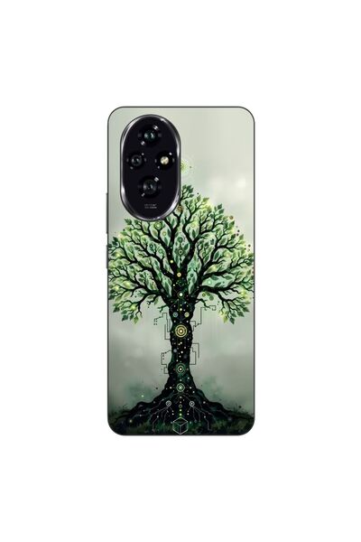 OEM Husa compatibila cu Honor 200 Silicon Gel Tpu Model Mystical Tree