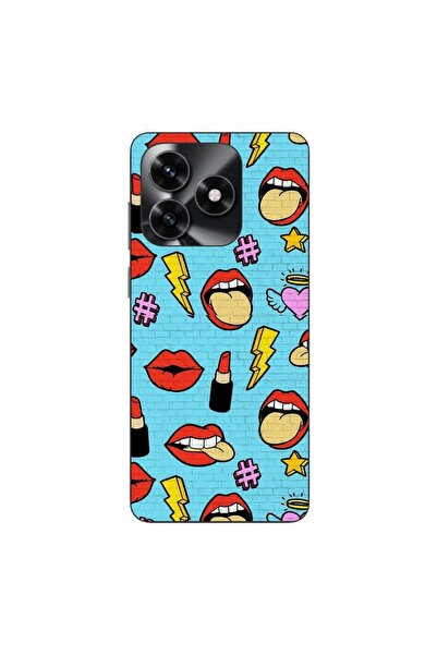 OEM Husa compatibila cu Honor X5c Plus Silicon Gel Tpu Model Pop Art Lips