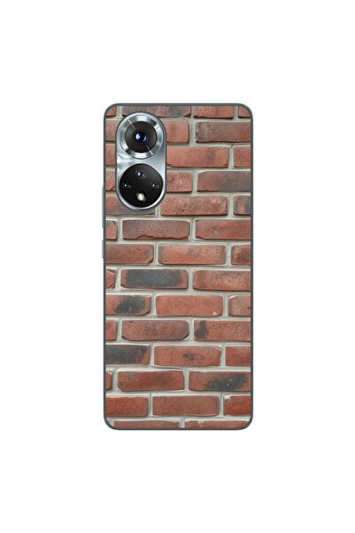 OEM Husa compatibila cu Honor 50 Silicon Gel Tpu Model Brick Wall