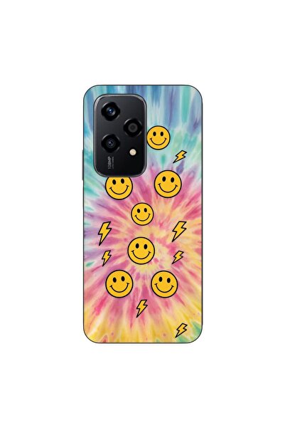 OEM Husa compatibila cu Honor 200 Lite Silicon Gel Tpu Model Retro Smiley Faces