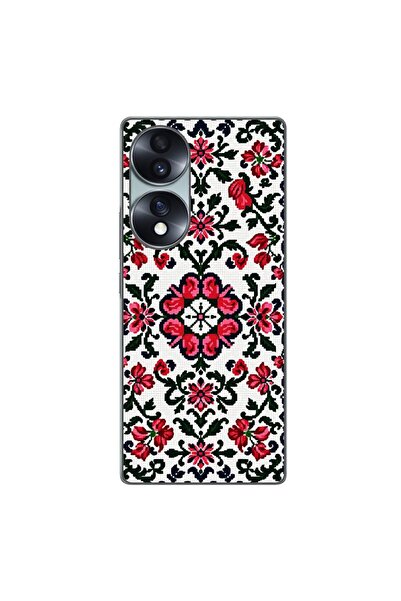 OEM Husa compatibila cu Honor 70 Silicon Gel Tpu Model Traditional Knit Design