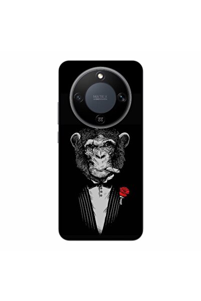 OEM Husa compatibila cu Honor Magic8 Lite Silicon Gel Tpu Model Cigar Monkey