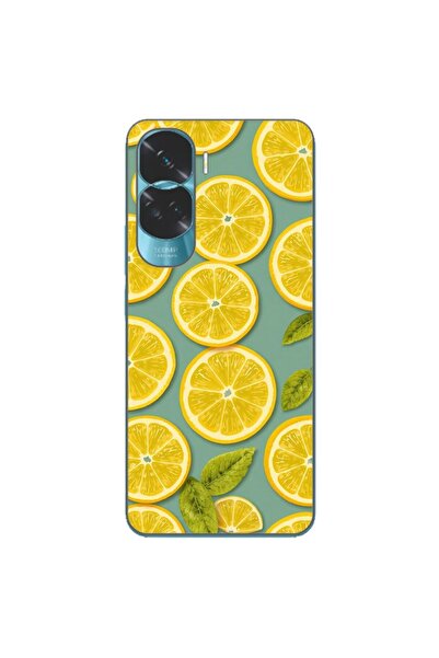 OEM Husa compatibila cu Honor 90 Lite 5G Silicon Gel Tpu Model Summer Lemon S...