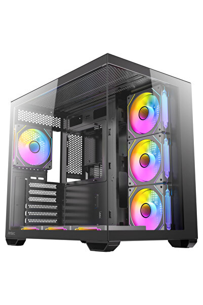 ANTEC CX Mirror Mid Tower Oyuncu Kasası - 270° Panoramik Temperli Cam - 7x120...