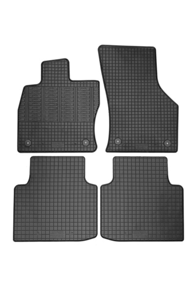 RapidAuto Set covorase auto din cauciuc Skoda Superb 3 (3V) 2016-2024, Negre