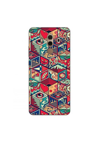 OEM Калъф, съвместим с Huawei Mate 10 Pro, силиконов гел TPU, с геометричен п...