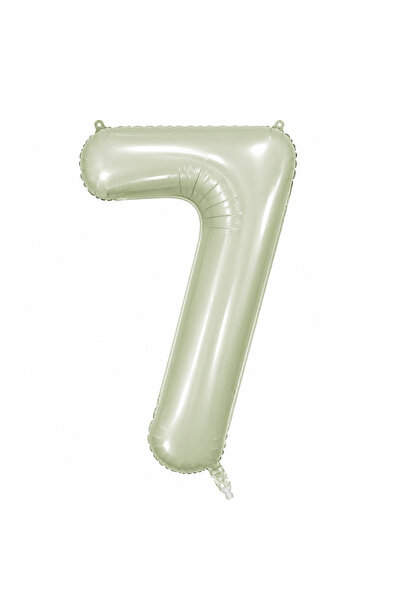 BeySüS 7 Number Foil Balloons Green Color (76 cm)
