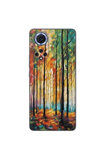 OEM Husa compatibila cu Huawei Nova 9 Silicon Gel Tpu Model Colored Forest Art