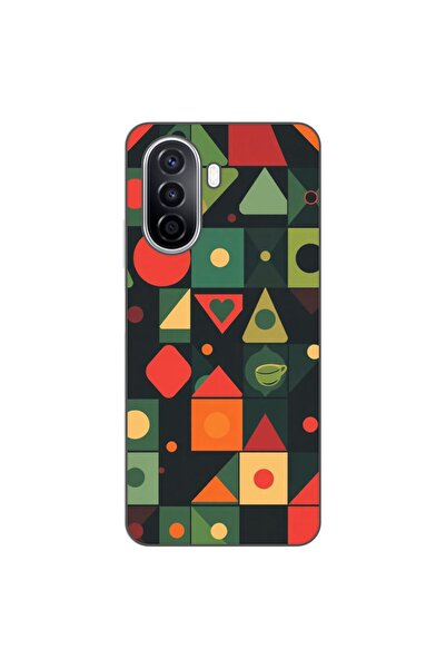 OEM Husa compatibila cu Huawei Nova Y70 Silicon Gel Tpu Model Retro Shapes