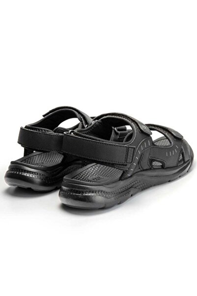 Puca Sandals For Men | Comfortable Men's Sandals| Phylon Outsole | Anti-Skid | Velcro | Marker Black