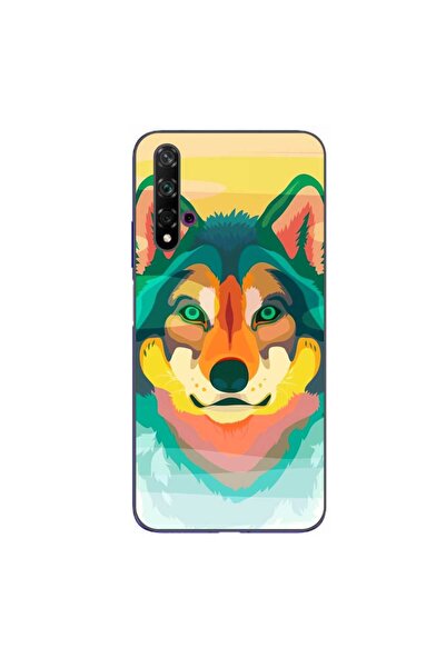 OEM Husa compatibila cu Huawei Nova 5T Silicon Gel Tpu Model Desen Lup
