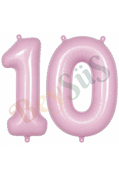 BeySüS 10 Foil Balloons in Pink Color (76 cm)