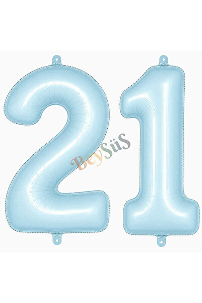 BeySüS 21 بالون فويلو باللون الأزرق (76 سم)