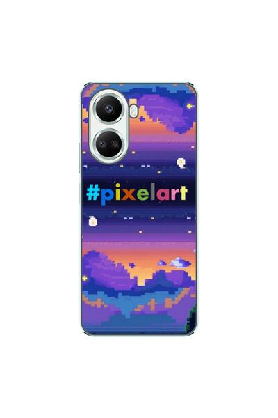 OEM Husa compatibila cu Huawei Nova 10 SE Silicon Gel Tpu Model Pixel Art Peisaj