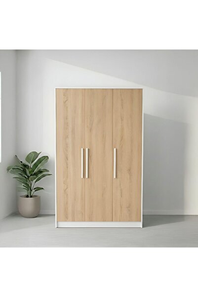 Danube Home Kentorp 3 Door Wardrobe | Sturdy Closet Clothes Storage Cupboard ...
