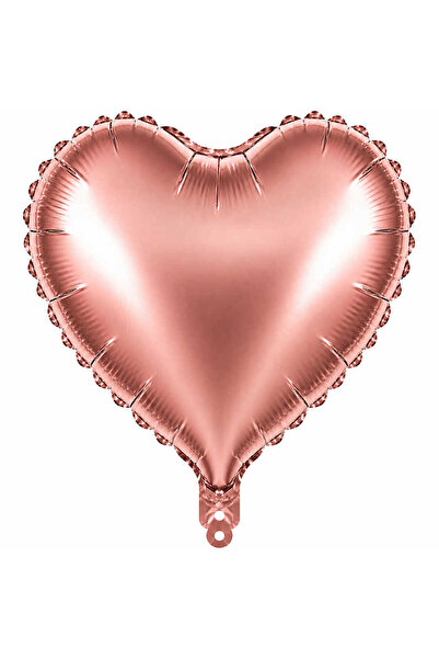 BeySüS Heart Foil Balloon Rose Gold (18 Inches)