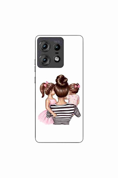 OEM Husa compatibila cu Motorola Edge 50 Pro Silicon Gel Tpu Model Mom and Girls