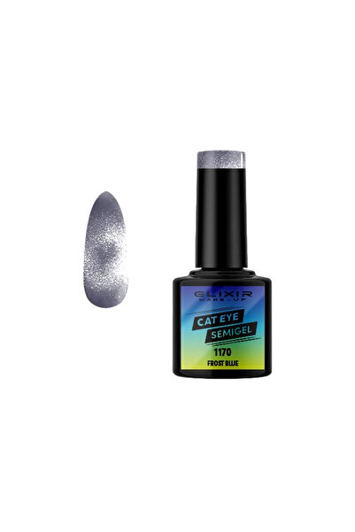 Elixir CAT EYE 5D SEMI GEL (ΗΜΙΜΟΝΙΜΟ ΒΕΡΝΙΚΙ) - 1170 (FROST Blue) 8ML