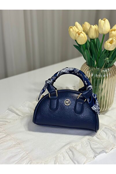 Gamzebags Kadın Fular Detaylı Yarım Ay El ve Omuz Çantası