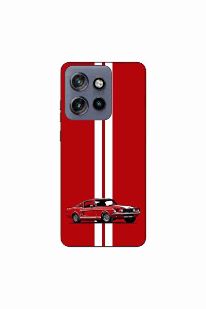 OEM Husa compatibila cu Motorola Edge 50 Neo Silicon Gel Tpu Model Red Mustang