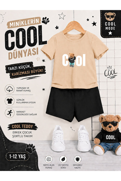 OVERMAX Cool dječji set sa printom – majica i šorti, kombinacija od 2 dela | ...