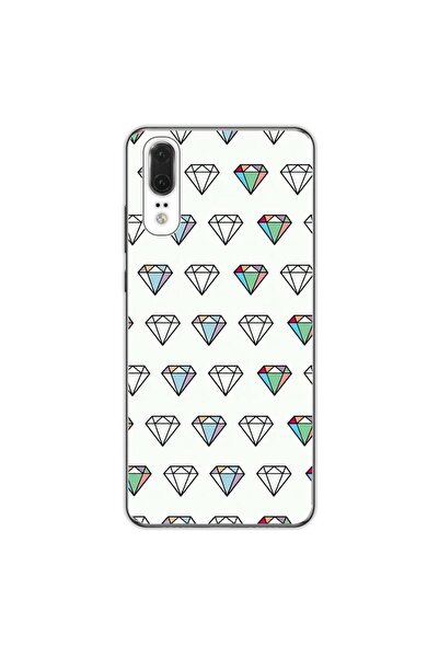 OEM Husa compatibila cu Huawei P20 Silicon Gel Tpu Model Diamonds Pattern Tra...