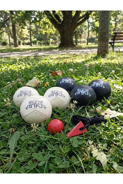özgün anka Deri Bocce Top Seti – 6’lı Renkli Profesyonel Bocce Oyunu