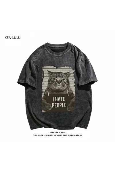 bellanova Unisex Oversize T-shirt με στάμπα Streetwear Άνετη εφαρμογή Daily P...