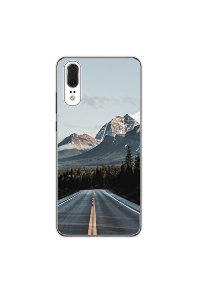 OEM Husa compatibila cu Huawei P20 Silicon Gel Tpu Model Mountain Road