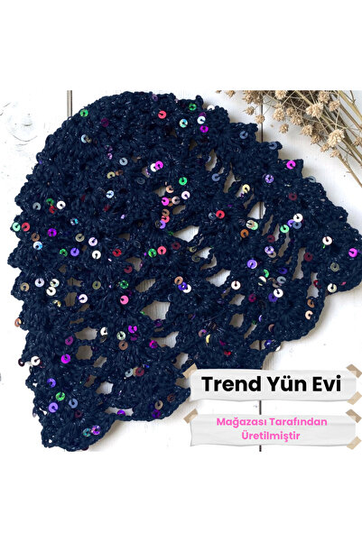 TrendYünEvi Yazlık Pullu Saç Filesi (siyah)