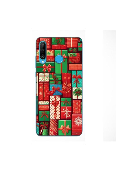 OEM Θήκη συμβατή με Huawei P30 Lite από σιλικόνη gel TPU με σχέδιο Χριστουγεν...