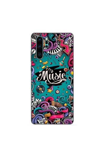 OEM Husa compatibila cu Huawei P30 Pro Silicon Gel Tpu Model Pop Art Music