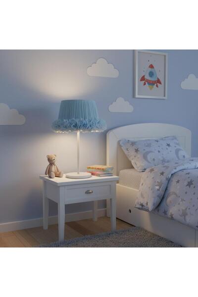 Elizim Home Lighting Tutu Blue Hat White Leg Children's Room Lampshade