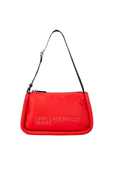 Karl Lagerfeld Γυναικεία Puffy Baguette Τσάντα Κόκκινη Jeans 246J3018-J390 RED