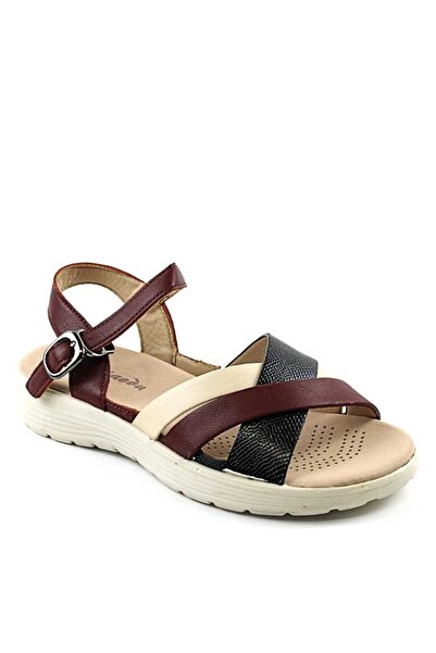 mm Women's lightweight Sandals with braided straps Y123-RED
