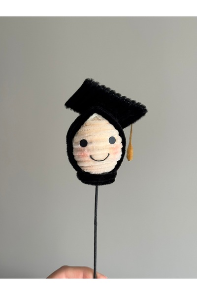Mini Mezun Figürü- Başörtülü Kepli Bebek