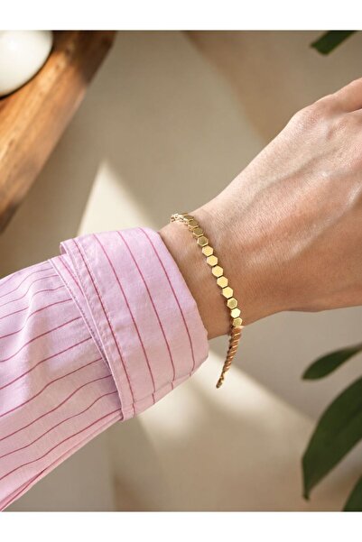 LioraJewellry Düz Petek Model Bileklik