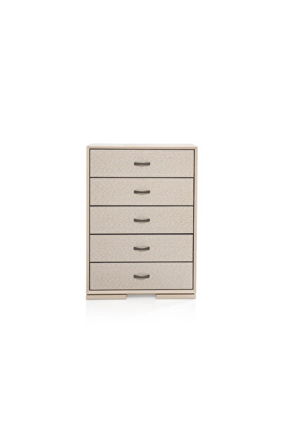 Midas Furniture WOODEN CHEST OF DRAWER 82X43X114 CM BEIGE